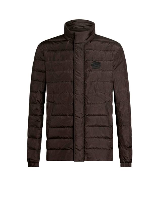 Etro Down Jacket With Paisley Print Man