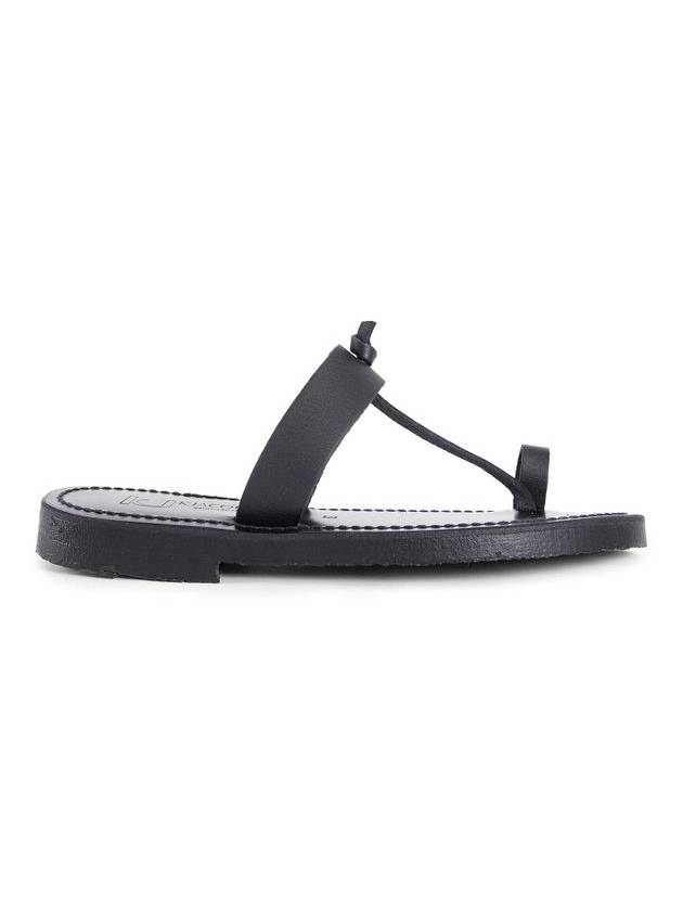 K. JACQUES WOMAN BLACK SANDALS & SLIDES