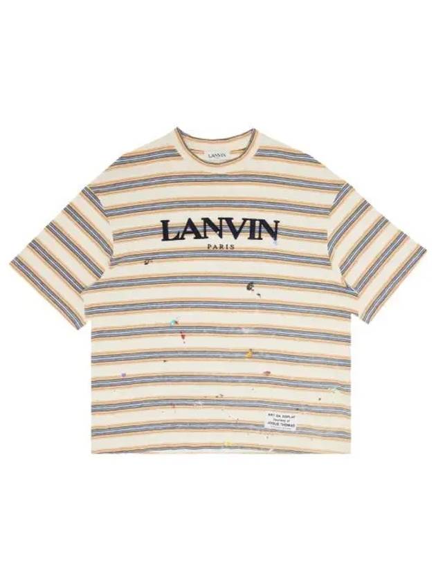 갤러리 디파트먼트 x 랑방 로고 프린티드 티셔츠 멀티컬러 Gallery Dept. x Lanvin Logo Printed T Shirt Multicolor