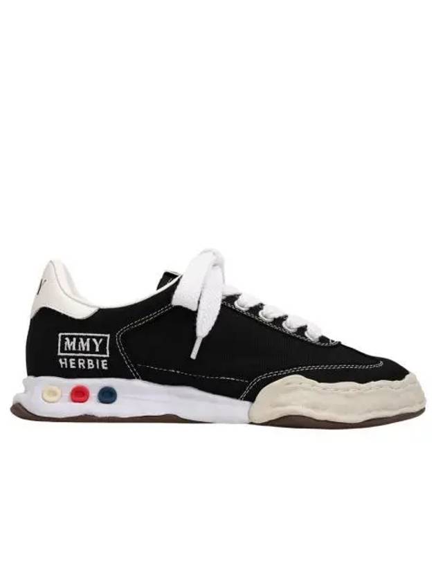 메종 미하라 야스히로 허비 OG 솔 캔버스 로우탑 스니커즈 블랙 Maison Mihara Yasuhiro Herbie OG Sole Canvas Low top Sneakers Black