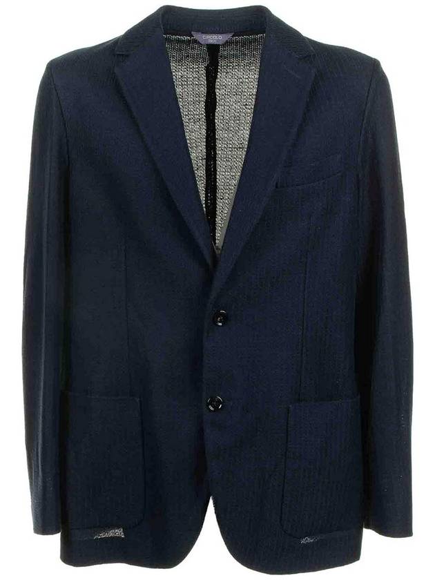 Circolo 1901 Navy Blue Single-breasted Jacket
