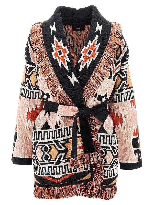 ALANUI Geometric Roots jacquard wool cardigan