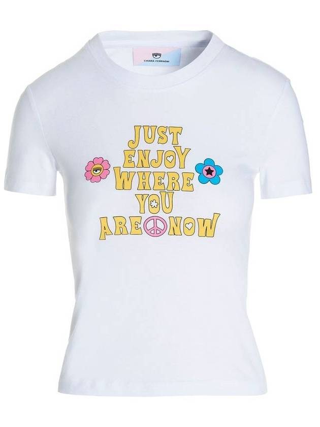 키아라 페라그니 엔조이 반팔 티셔츠 화이트