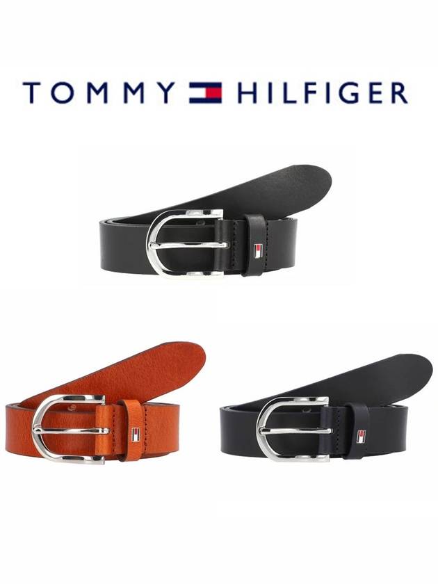 타미힐피거 대니 가죽벨트