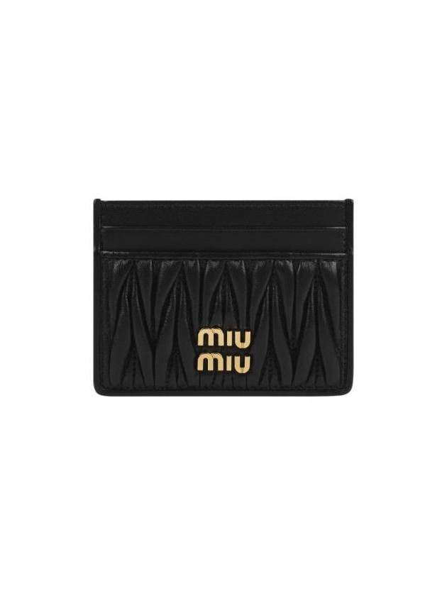 미우 미우 마테라쎄 나파 가죽 카드 홀더 블랙 5MC076 2FPP F0002 5MC076 AFPP F0002