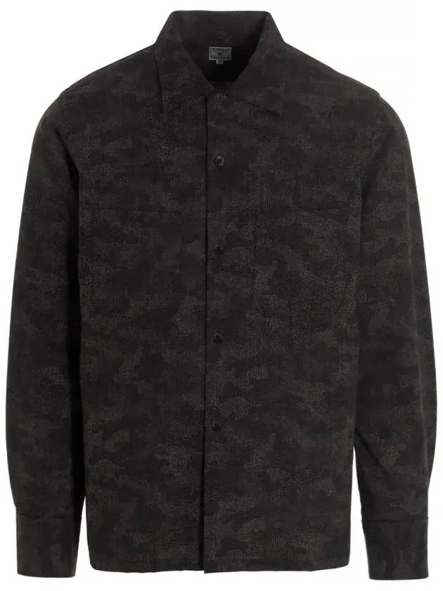 South2 West8 버튼 긴팔 셔츠 KP828_BCHARCOALBLACK