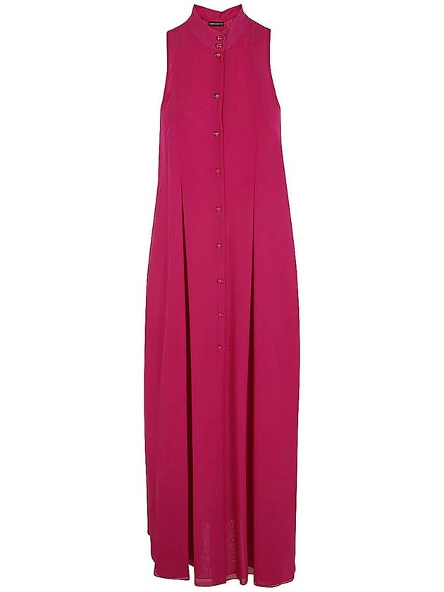 Emporio Armani Sleeveless Guru Neck Long Dress