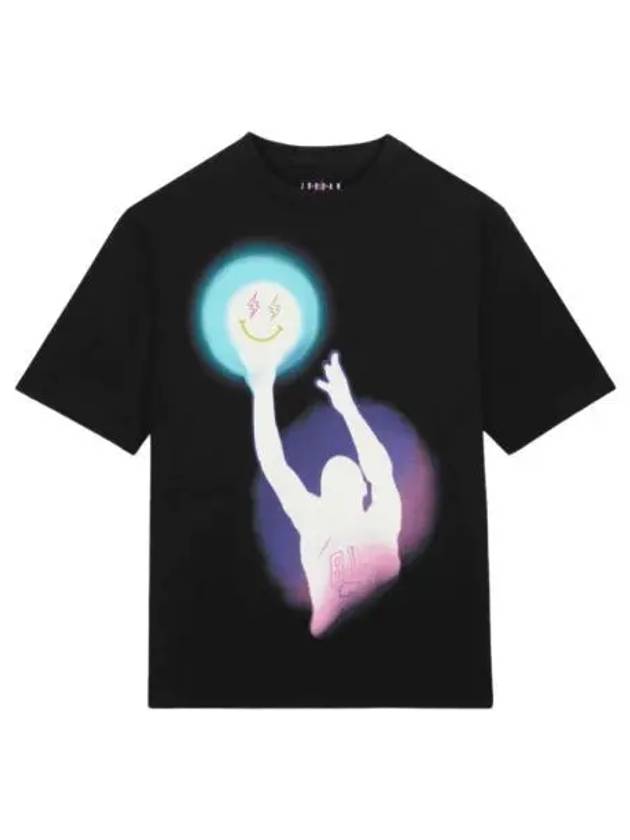 조던 x 제이 발빈 숏슬리브 티셔츠 블랙 아시아 Jordan x J Balvin S S T Shirt Black Asia