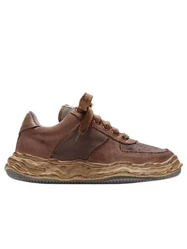 메종 미하라 야스히로 웨인 OG 솔 디스트레스 캔버스 로우탑 스니커즈 브라운 Maison Mihara Yasuhiro Wayne OG Sole Distressed Canvas Low top Sneakers Brown