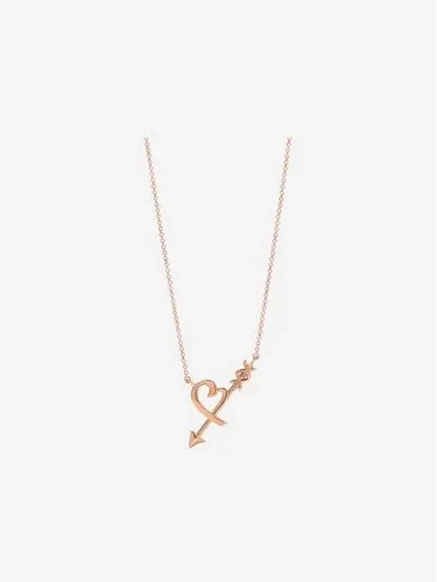 티파니 앤 코 팔로마 그래피티 하트 앤 애로우 펜던트 로즈 골드 Tiffany & Co. Paloma's Graffiti Heart & Arrow Pendant Rose Gold