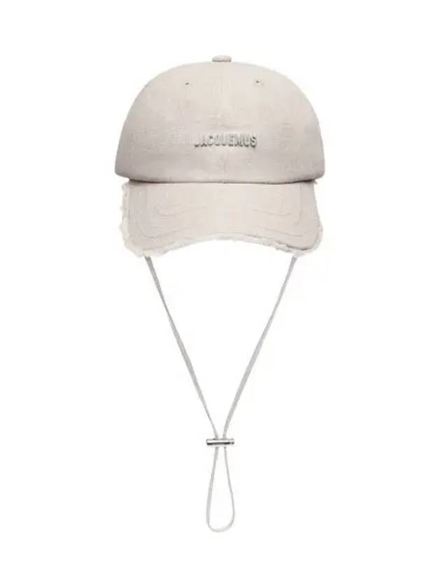 W 자크뮈스 라 카스케트 아티초크 라이트 그레이지 W Jacquemus La Casquette Artichaut Light Greige