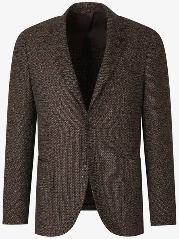 Lardini 텍스처드 아메리카나 재킷 IV528AEIVSF63515_450MARRON