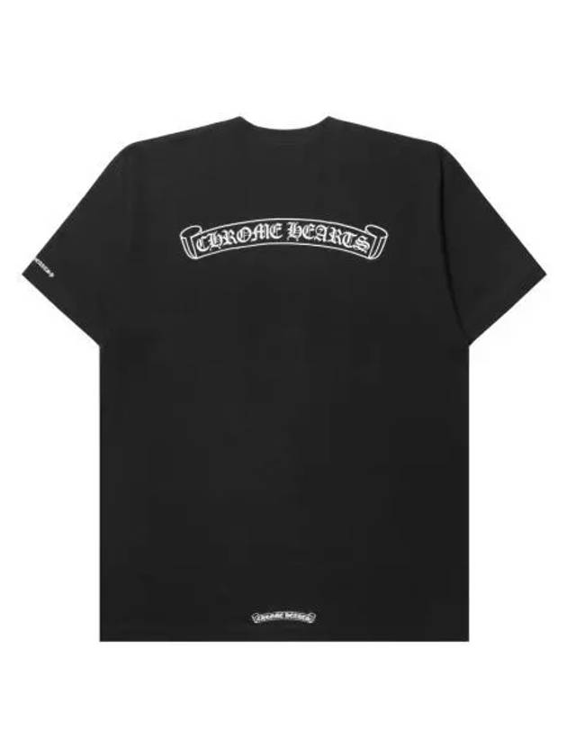 크롬하츠 스크롤 로고 티셔츠 블랙 Chrome Hearts Scroll Logo T Shirt Black