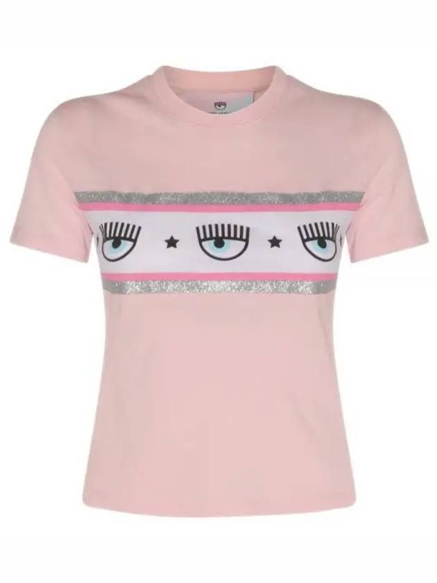 Chiara Ferragni 아이라이크 프린트 크루넥 티셔츠 AA853163OM