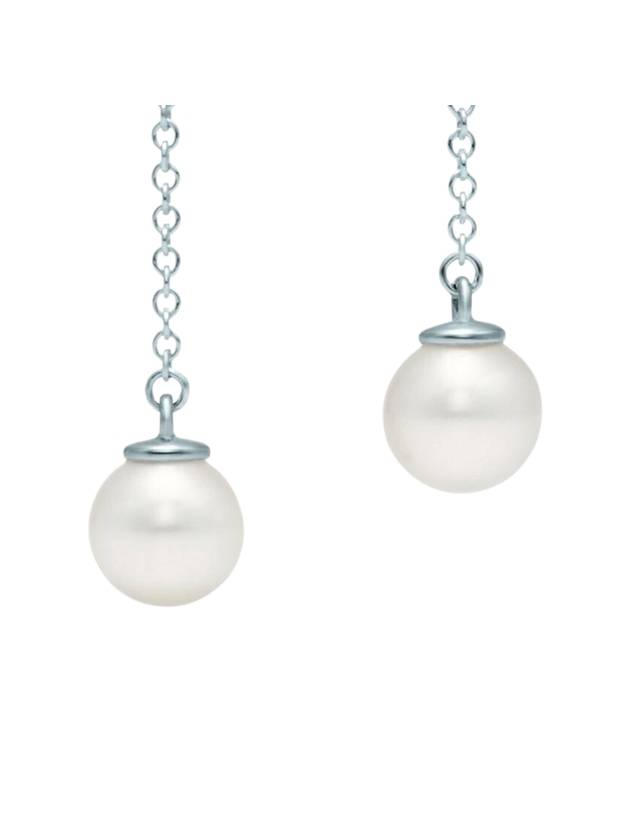 티파니앤코 진주 드롭 귀걸이 실버
