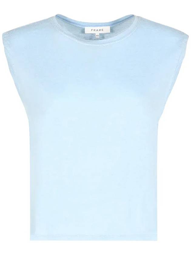 프레임 크루넥 슬리브리스 티셔츠 LWTS1857_OXB