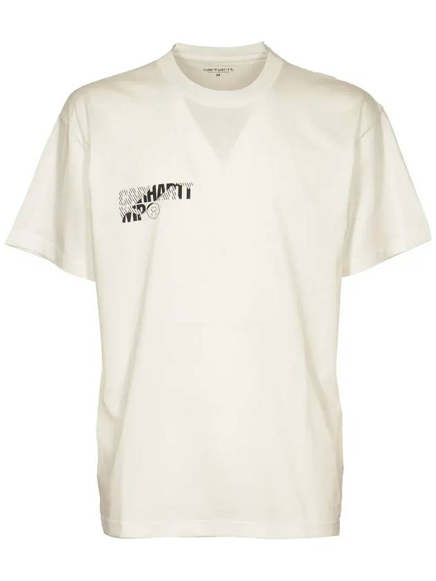 Carhartt WIP 로고 프린트 크루넥 티셔츠 I033944_00AXXWHITEBLACK