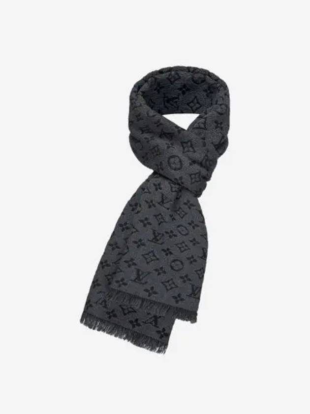 루이비통 모노그램 클래식 스카프 차콜 그레이 Louis Vuitton Monogram Classic Scarf Charcoal Grey