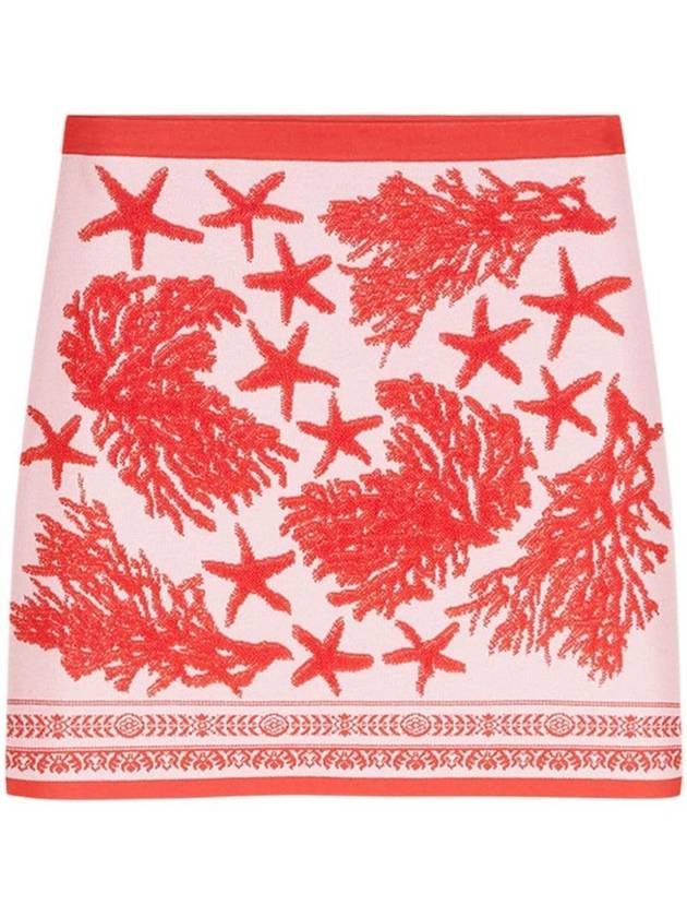 베르사체 시그니처 씨 모티프 자수 스커트 10161031A11060