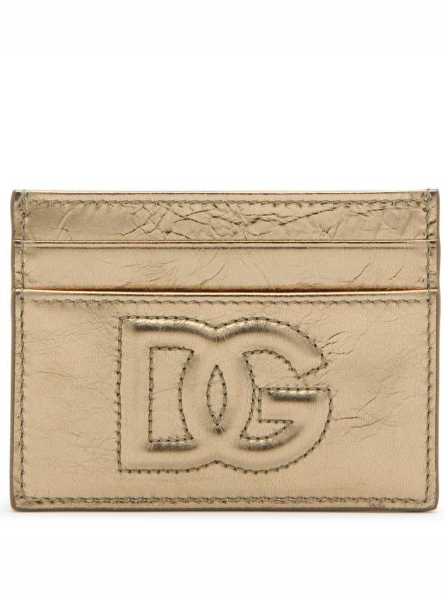 돌체 앤 가바나 골드 레더 DG 로고 카드 홀더 BI0330AO8558H945 B0560955672