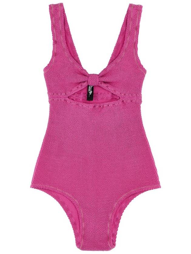 ROTATE X Reina Olga 보우 디테일 크링클 수영복