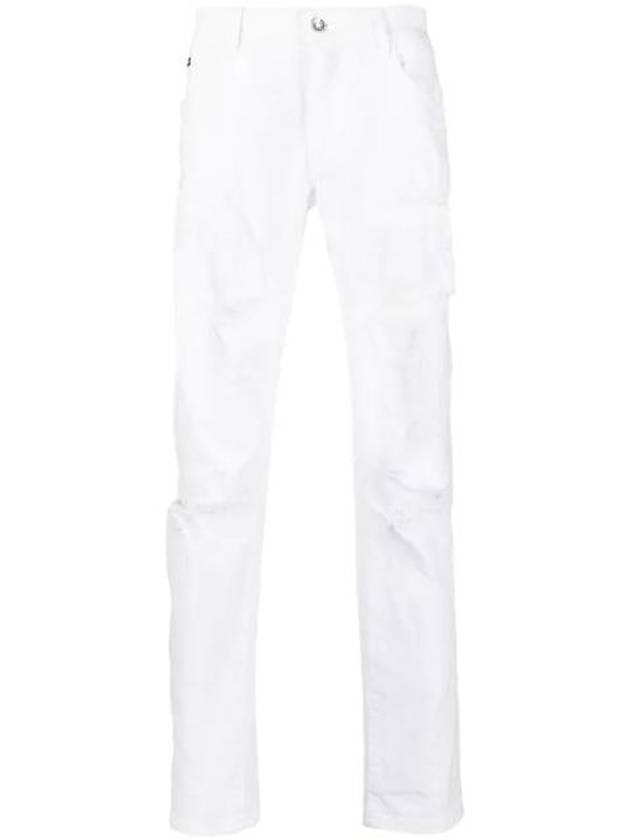 돌체앤가바나 디스트레스드 이펙트 스트레이트 팬츠 GY07CDG8HG2