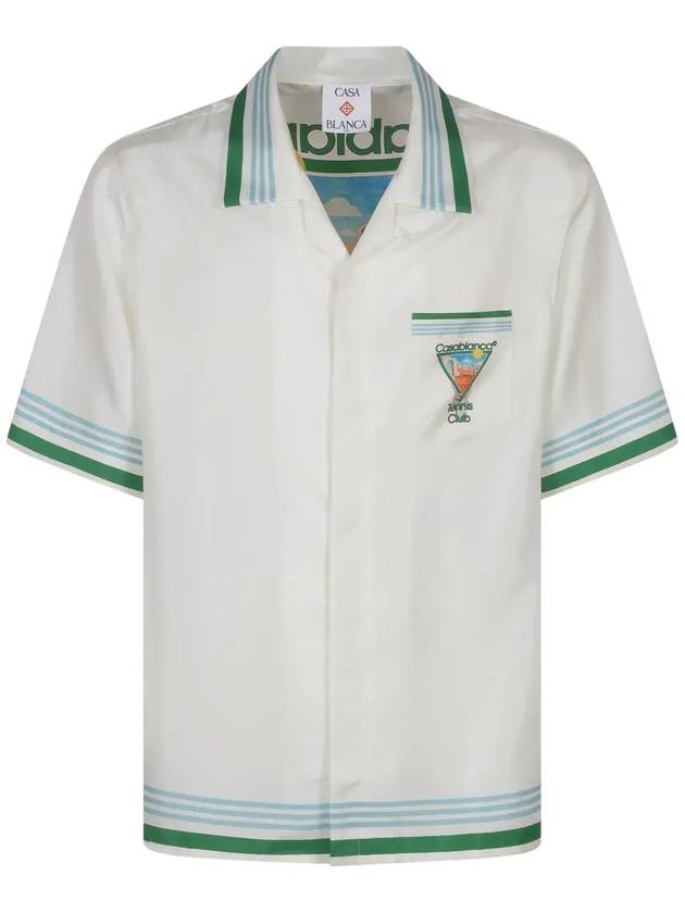 Casablanca 테니스 클럽 반팔 셔츠 UMPS25SH003_08METAPHYSIC