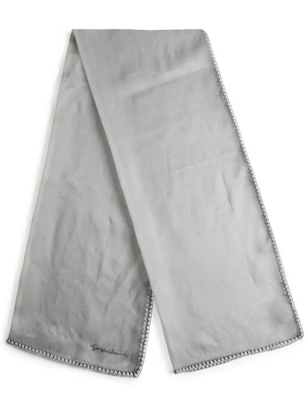 조르지오 아르마니 로고 자수 브레이디드 엣지 스카프 7952044R109_00142