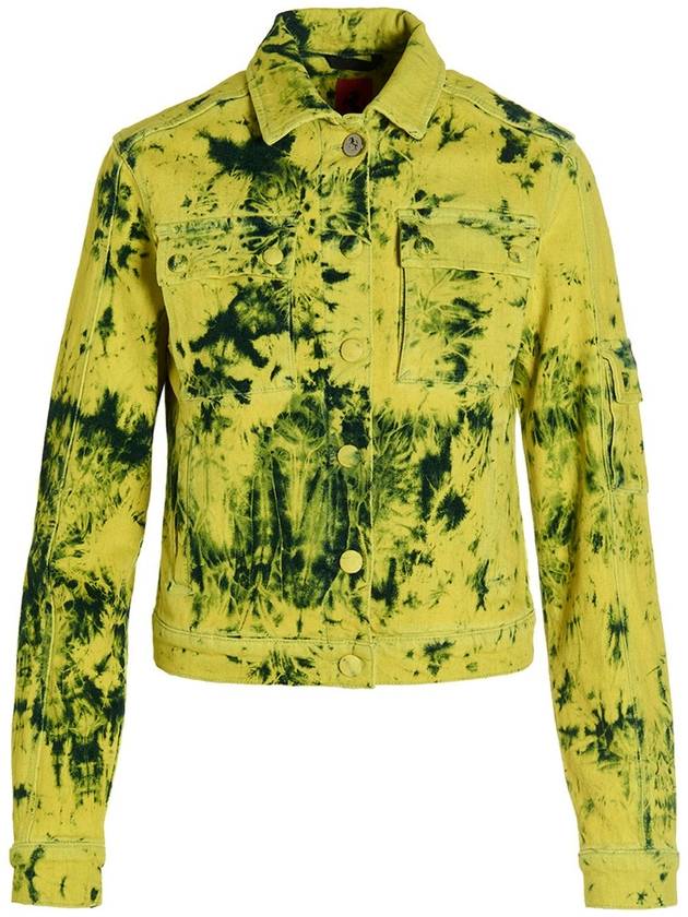 페라리 Tie dye denim jacket 4791097