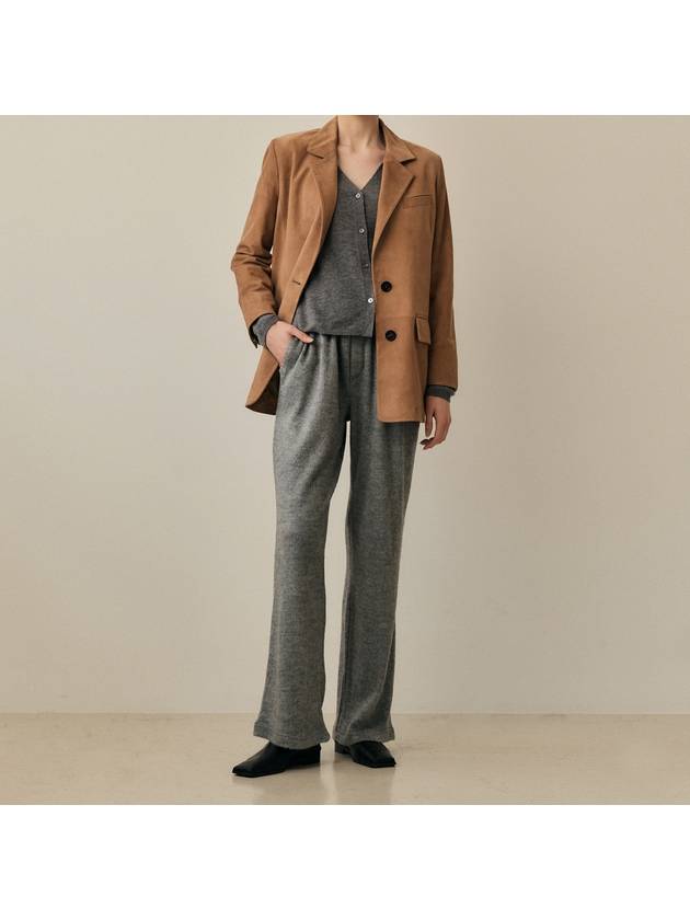 ANGORA BANDING PANTS_GREY