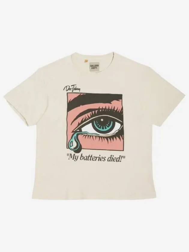 갤러리 디파트먼트 데드 배터리 티셔츠 앤티크 화이트 Gallery Dept. Dead Batteries T Shirt Antique White