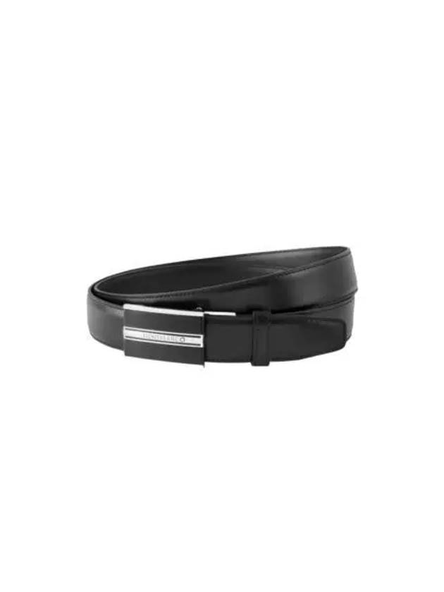 몽블랑 30mm 레더 벨트 블랙 Montblanc 30mm Leather Belt Black