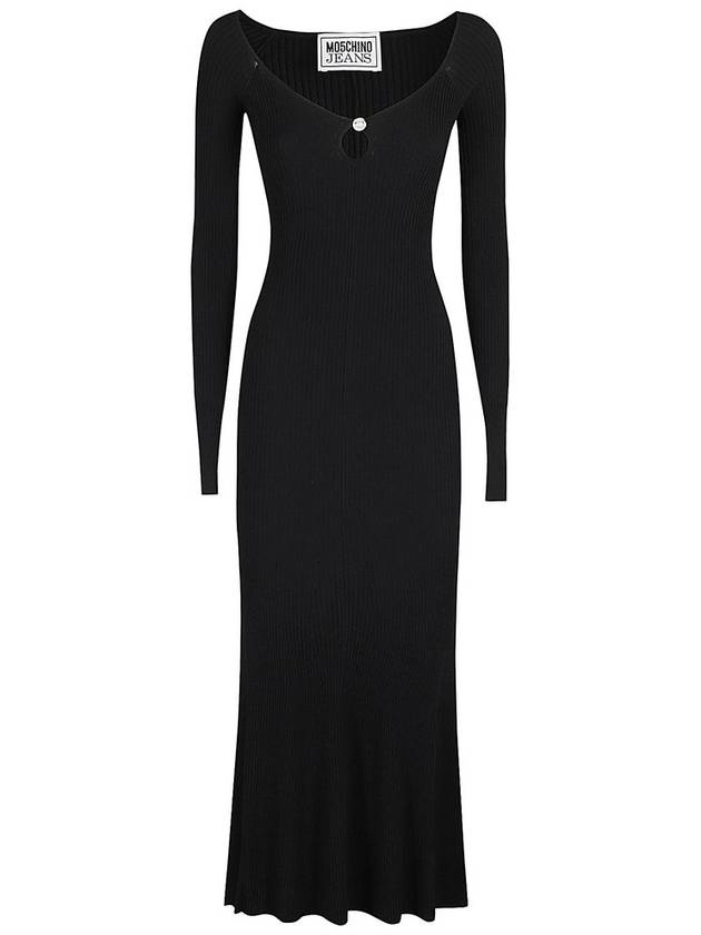 Moschino Jeans 긴팔 골지 드레스