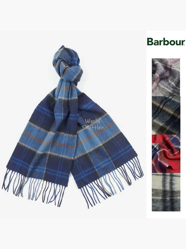 바버 남성 겨울머플러 체크목도리 울스카프
