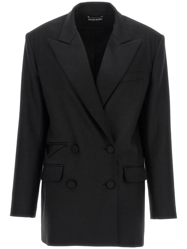 DAVID KOMA AW23DK11JBLACK & 39 테일러드 턱시도& 39 블레이저