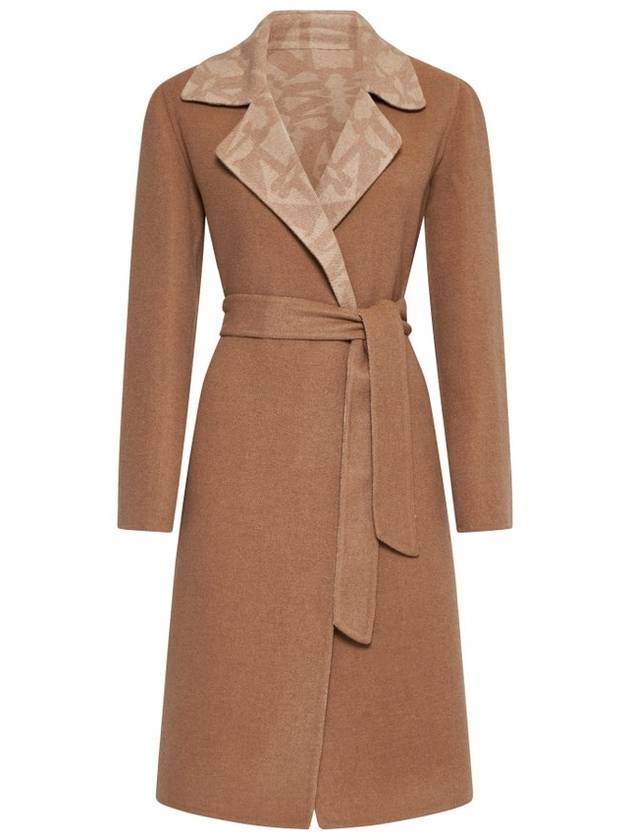 막스마라 아비토 리버시블 싱글 코트 브라운