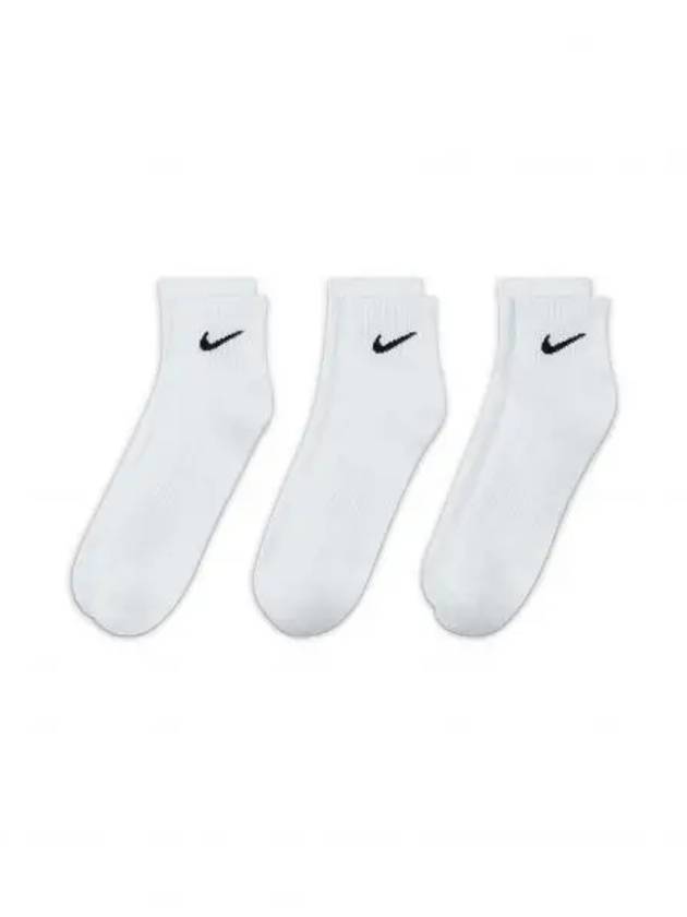 키즈 나이키 키즈 Assorted 3팩 드라이핏 에브리데이 쿠션 앵클 양말 화이트 블랙 9779435