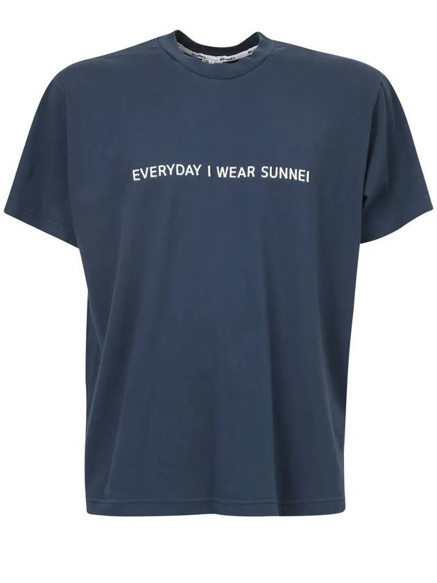 Sunnei 슬로건 프린트 크루넥 티셔츠 SN2PXH01BPJE130_501