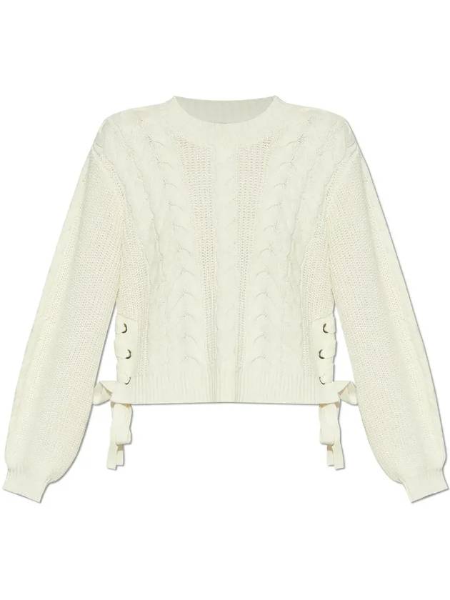 Munthe 케이블 니트 레이스업 스웨터 2511600251760_KIT