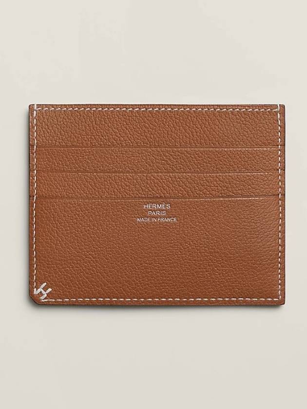 에르메스 셀리에 H 카드지갑 골드 앱송 W각인