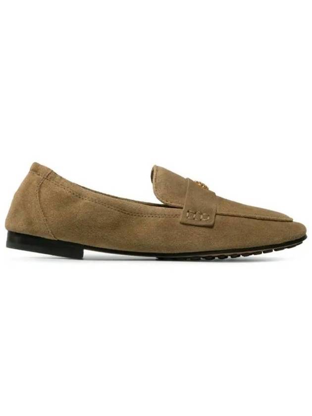 토리버치 여성 발레 스웨이드 로퍼 브라운