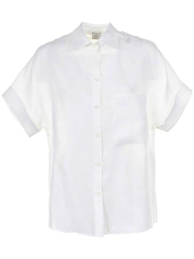 Eleventy White Linen Shirt