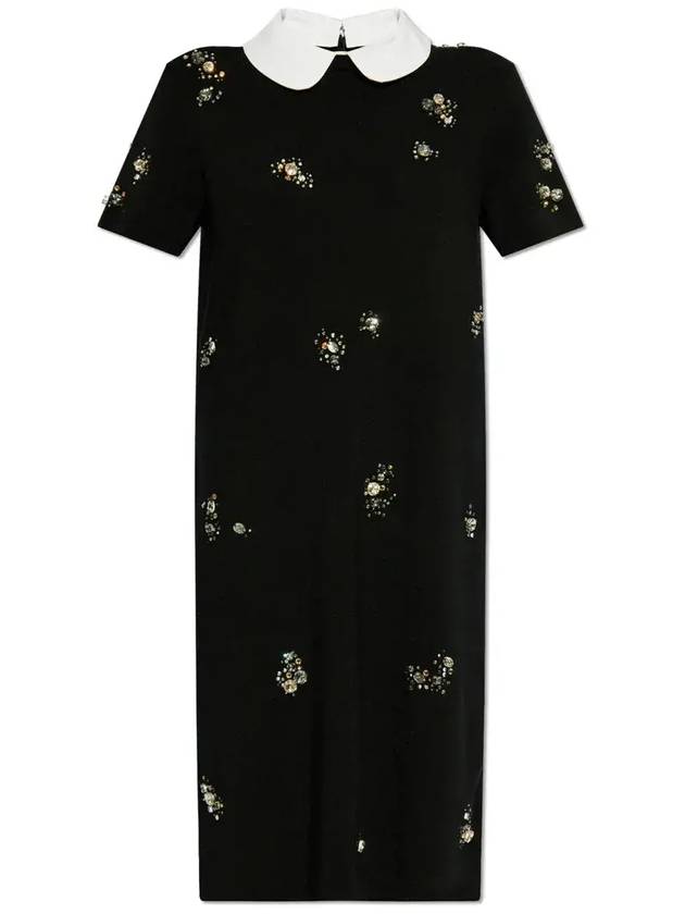 토리버치 엠벨리시드 팝린 칼라 스웨터 드레스 1653150_001