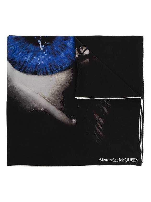 Alexander McQueen Eye-Printed Finished Edge 스카프