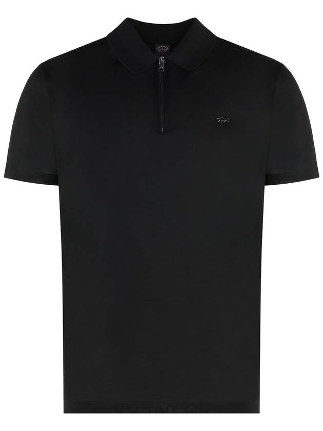 23SS PAUL & SHARK Half zip polo 21411238011
