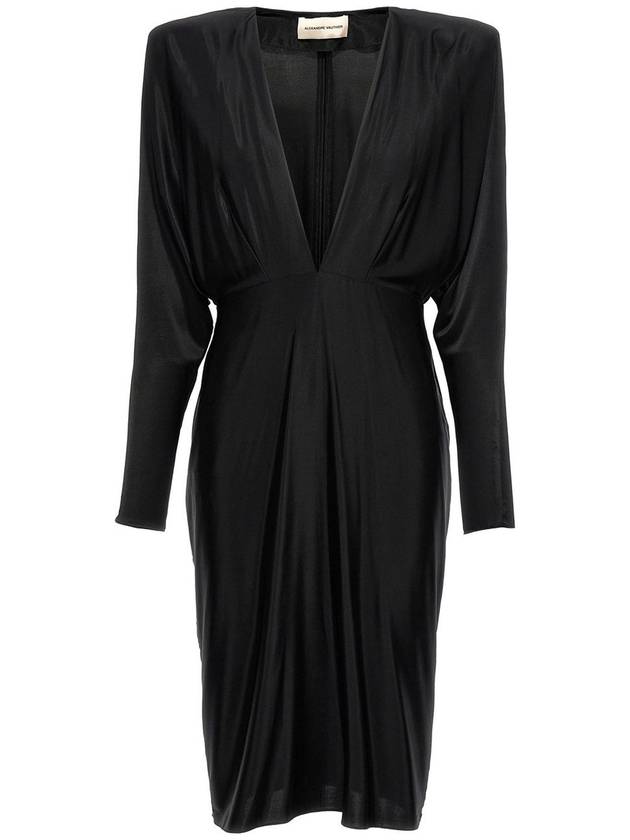 Alexandre Vauthier - V-Neck Jersey Dress Dresses