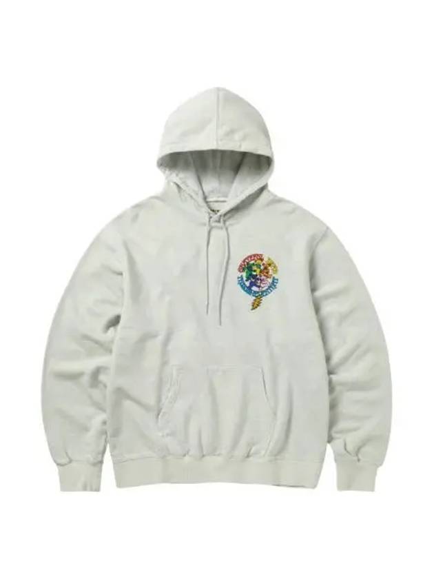 디스이즈네버댓 x 그레이트풀 데드 라이트닝 후드 블루 헤더 그레이 Thisisneverthat x Grateful Dead Lightning Hoodie Blue Heather Grey