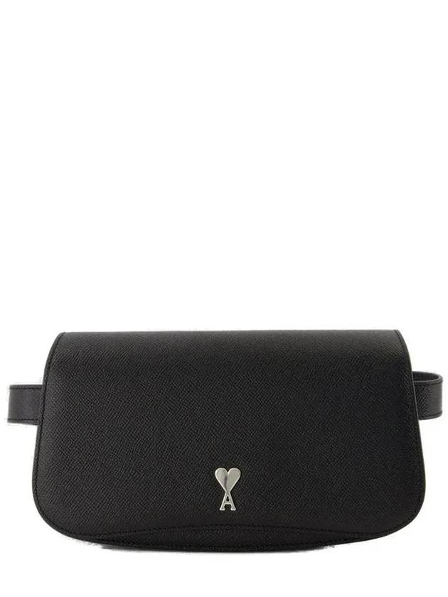 아미 파리 레더 크로스 백 블랙