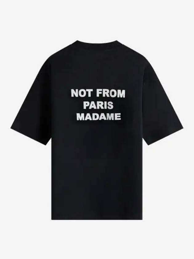 드롤 드 무슈 슬로건 르 티셔츠 블랙 Drole de Monsieur Slogan Le T Shirt Black