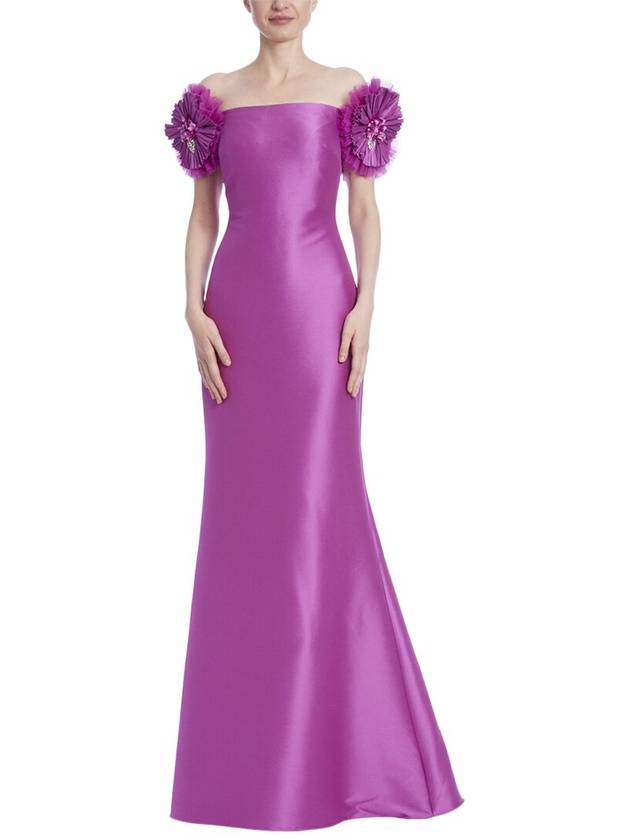 플라워 오프숄더 가운 Flower Off Shoulder Gown